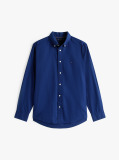 Blue TH Flex Regular Fit Poplin Shirt  Men
