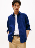 Blue TH Flex Regular Fit Poplin Shirt  Men