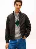 Black Relaxed Harrington Jacket  Men