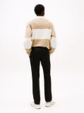 Black Denton Stretch Cotton Straight Chinos  Men