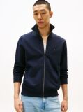 Blue Terry Zip-Thru Sweatshirt  Men