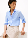Blue Flex Slim Fit Poplin Shirt  Men