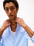 Blue TH Flex Regular Fit Print Shirt  Men