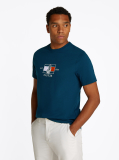 Blue Logo Graphic Crew-Neck T-Shirt  Men