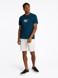 Blue Logo Graphic Crew-Neck T-Shirt  Men