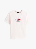 White Logo Graphic Crew-Neck T-Shirt  Men