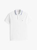White Performance Tipped Regular Polo  Men