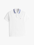 White Performance Tipped Regular Polo  Men