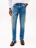 Blue Whiskered Straight Leg Jeans  Men