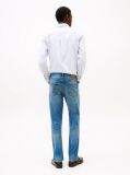 Blue Whiskered Straight Leg Jeans  Men