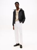 Black Logo Patch Hooded Jacket  Men