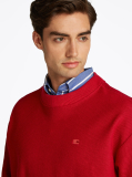 Red Boxy Crew Neck Sweatshirt  Men