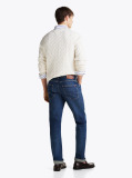 Blue Denton Whiskered Straight Leg Jeans  Men
