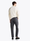 Grey Whiskered Straight Tapered Leg Jeans  Men