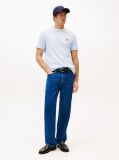 Blue Contrast TH Monogram Embroidery T-Shirt  Men