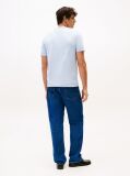 Blue Contrast TH Monogram Embroidery T-Shirt  Men