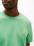 Green Contrast TH Monogram Embroidery T-Shirt  Men