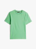 Green Contrast TH Monogram Embroidery T-Shirt  Men