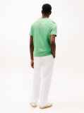 Green Contrast TH Monogram Embroidery T-Shirt  Men
