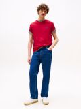 Red Contrast TH Monogram Embroidery T-Shirt  Men