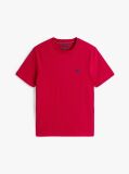 Red Contrast TH Monogram Embroidery T-Shirt  Men