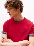 Red Contrast TH Monogram Embroidery T-Shirt  Men