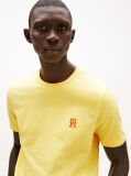 Yellow Contrast TH Monogram Embroidery T-Shirt  Men