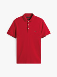 Red Slim Fit Signature Polo Shirt  Men