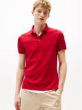 Red Slim Fit Signature Polo Shirt  Men