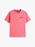 Pink Logo Crew Neck T-Shirt  Men