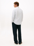 White Performance Print Shirt  Men