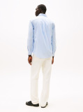 Blue Flex Poplin Mini Print Shirt  Men