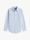 Blue Flex Poplin Mini Print Shirt  Men