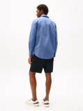 Blue Flex Poplin Mini Print Shirt  Men