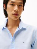 Blue Regular Fit Dobby Shirt  Men