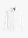White Smart Casual Slim Fit Oxford Shirt  Men