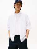 White Smart Casual Slim Fit Oxford Shirt  Men