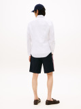White Smart Casual Slim Fit Oxford Shirt  Men