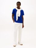 Blue Flag Embroidery T-Shirt  Men