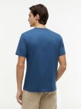 Blue Flag Embroidery T-Shirt  Men