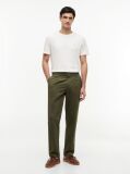 Beige Flag Embroidery T-Shirt  Men