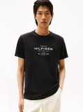 Black Graphic Logo Crew Neck T-Shirt  Men