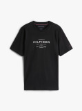 Black Graphic Logo Crew Neck T-Shirt  Men