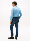 Blue Denton Whiskered Straight Jeans  Men