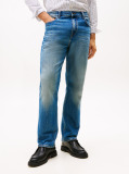 Blue Relaxed Straight Leg Jeans  Men