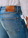 Blue Relaxed Straight Leg Jeans  Men