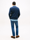 Blue Wool Blend Donegal Knit Jumper  Men