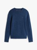 Blue Wool Blend Donegal Knit Jumper  Men