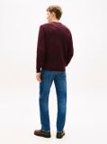 Red Wool Blend Donegal Knit Jumper  Men