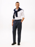 White Slim Fit Yarn Dyed Dobby Shirt  Men